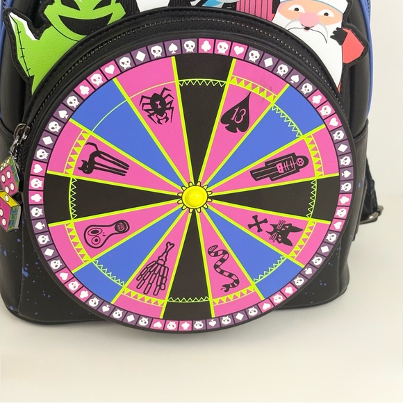 Loungefly Disney Nightmare Before Christmas Christmas Oogie Boogie Wheel Bag New - Picture 3 of 16
